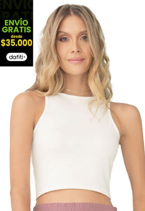 Crop Top Mujer Marfil Rutta 78053