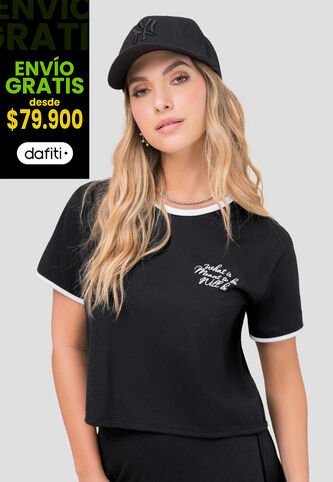 Camiseta Mujer Negro Rutta 101466 Rutta