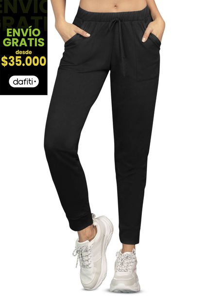 Jogger Mujer Negro Rutta 77649
