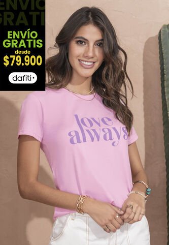 Camiseta Mujer Rosa Rutta 3221 Rutta