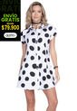 Vestido Corto Mujer Blanco 92649 de Rutta