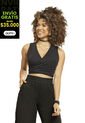 Crop Top Mujer Negro Rutta 5061 de Rutta