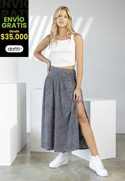 Falda Larga Mujer Multicolor Rutta 6054