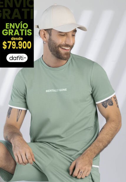 Camiseta Hombre Verde Oliva Rutta 1900
