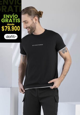 Camiseta Hombre Negro Rutta 1901 Rutta