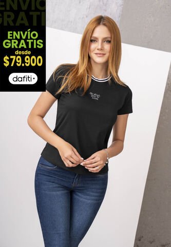 Camiseta Mujer Negro Rutta 1130 Rutta