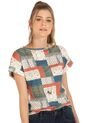 Camiseta Para Mujer Estampado Patchwork Rutta de Rutta