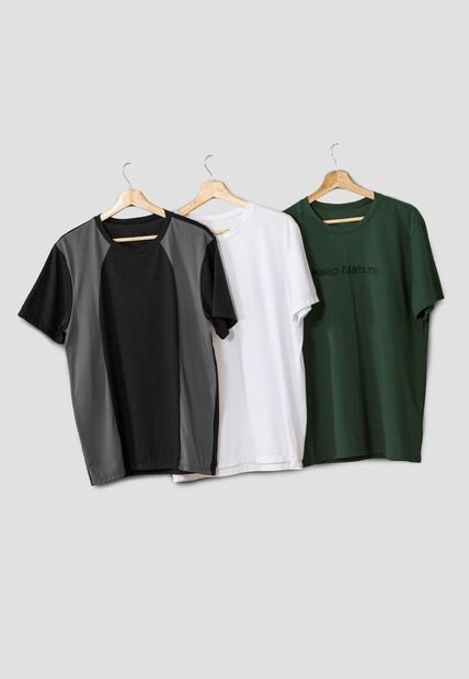 Camiseta Paq X3 Hombre Multicolor Rutta 104515