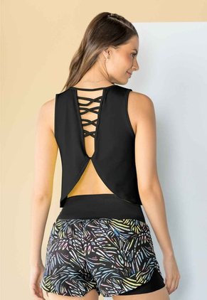 Camisilla Mujer Negro Rutta 100616