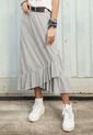 Falda Larga Mujer Gris 86950 de Rutta
