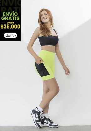 Ciclista Mujer Verde Limón Rutta 1629