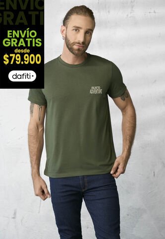 Camiseta Hombre Verde Militar Rutta 1855 Rutta