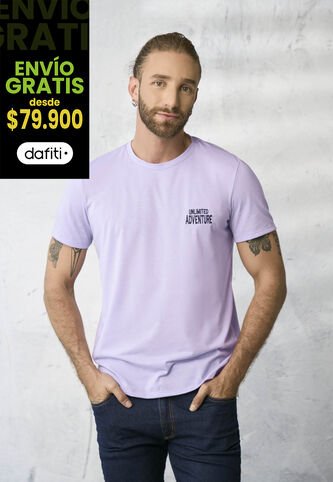 Camiseta Hombre Lila Rutta 1855 Rutta
