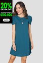 Vestido Corto Mujer Azul Petroleo Rutta 106601 de Rutta