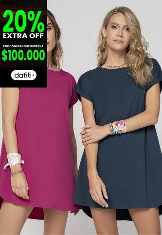 Vestido Paq X2 Mujer Multicolor Rutta 9734 Rutta