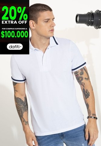 Polo Hombre Blanco 89617 Rutta