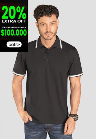 Polo Hombre Negro Rutta 89617 Rutta