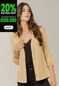 Cardigan Mujer Beige Rutta 104779 de Rutta
