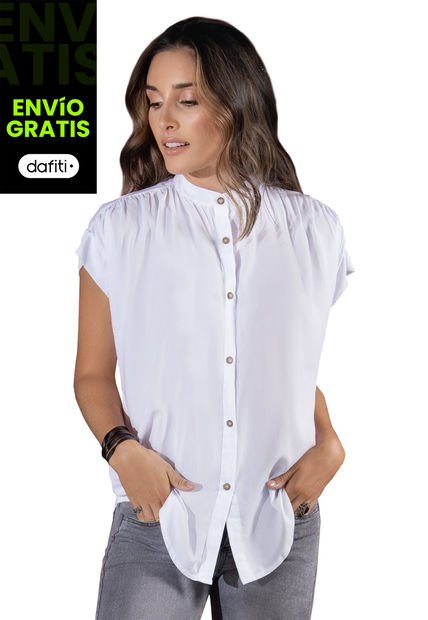 Camisa Para Mujer Blanco Rutta