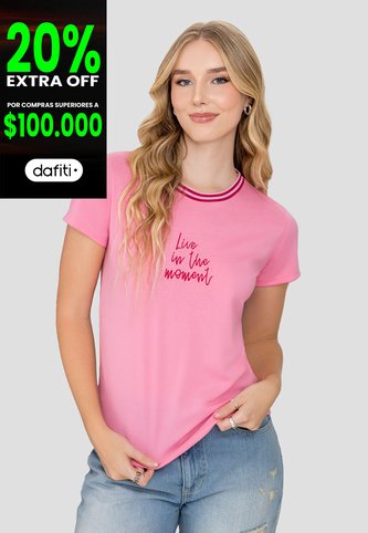 Camiseta Mujer Rosa Rutta 103607 Rutta