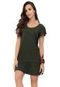 Vestido Corto Para Mujer Verde Militar Rutta de Rutta