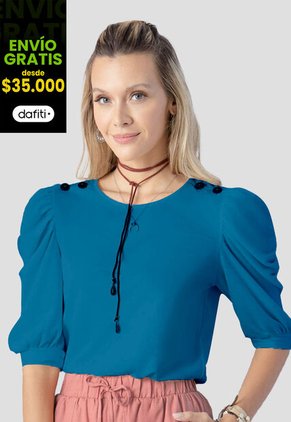 Camiseta Mujer Azul Rutta 91477