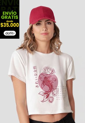 Camiseta Mujer Marfil Rutta 32647