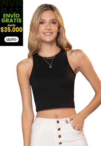 Camiseta Para Mujer Negro Rutta