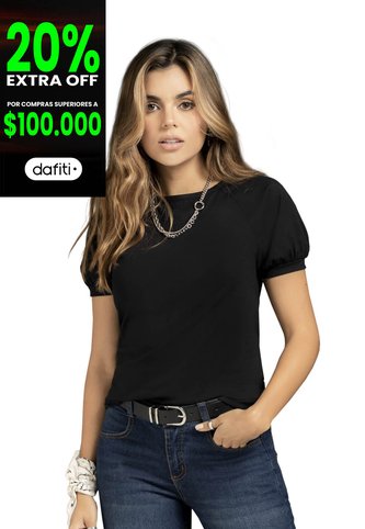 Camiseta Mujer Negro Rutta 78606 Rutta