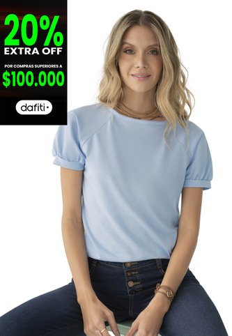 Camiseta Mujer Azul Claro Rutta 78606 Rutta