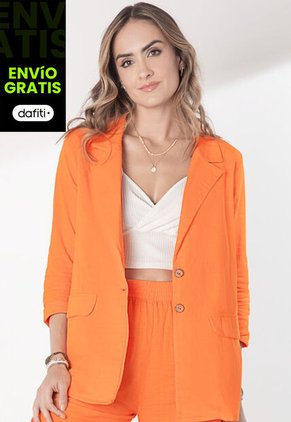 Blazer Mujer Naranja Rutta 5450