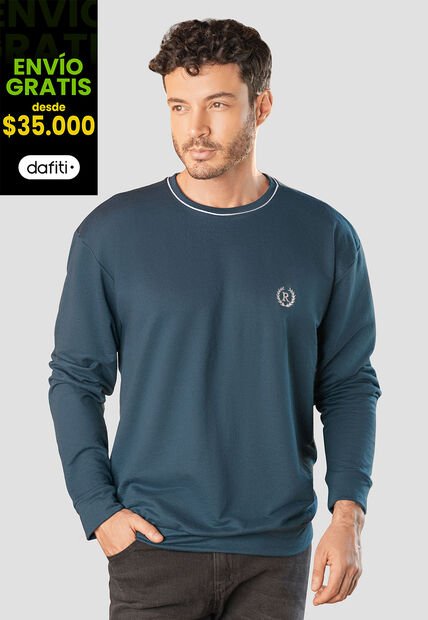 Buzo Hombre Azul Petróleo Rutta 105953