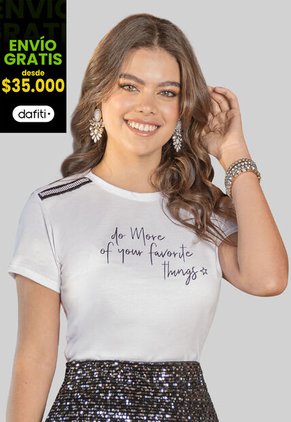 Camiseta Mujer Blanco Rutta 106086