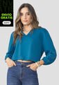 Blusa Mujer Azul Petroleo Rutta 106577 de Rutta