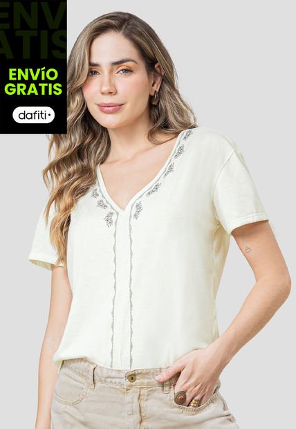 Blusa Mujer Crema Rutta 110707