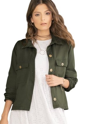 Chaqueta Para Mujer Verde Militar Rutta