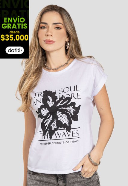 Camiseta Mujer Blanco Rutta 110718