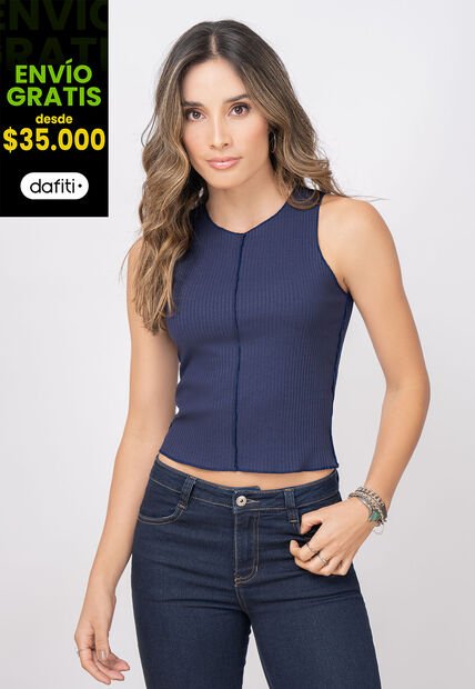 Camiseta Mujer Azul Rutta 7714