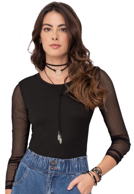Camiseta Mujer Negro 91481