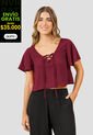 Blusa Mujer Vinotinto Rutta 104061 de Rutta