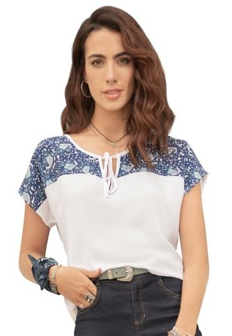 Blusa Para Mujer Blanco Rutta Rutta