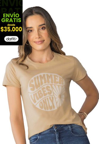 Camiseta Mujer Beige Rutta 100245 Rutta