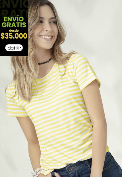 Camiseta Mujer Amarillo Rutta 32852