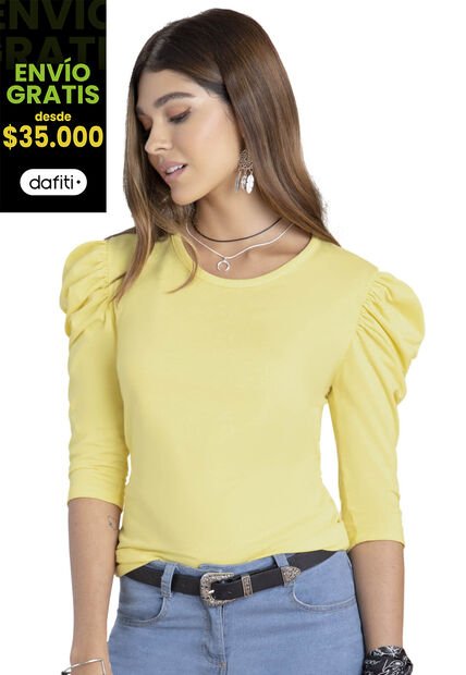 Camiseta Mujer Amarillo Rutta 77581