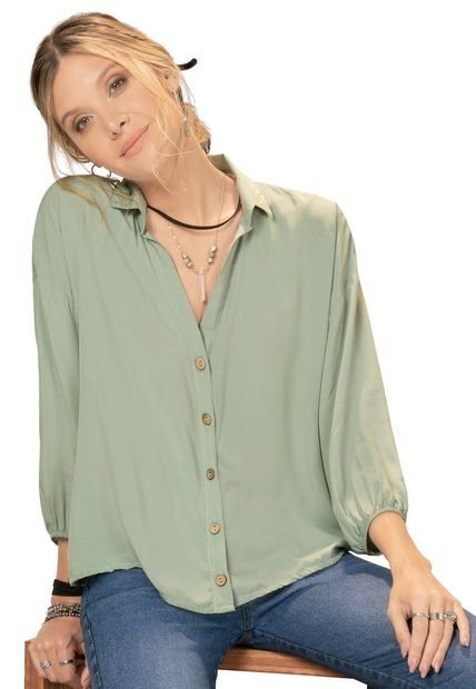 Camisa Para Mujer Verde Oliva Rutta