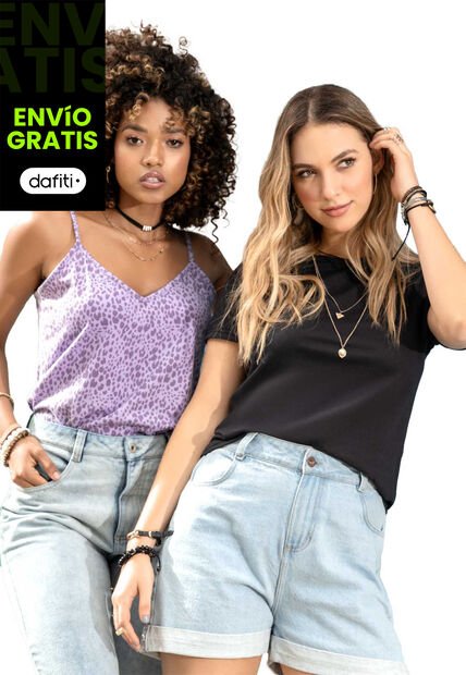 Camiseta Paq X2 Multicolor Rutta 101975