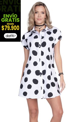 Vestido Corto Mujer Blanco 92649 Rutta