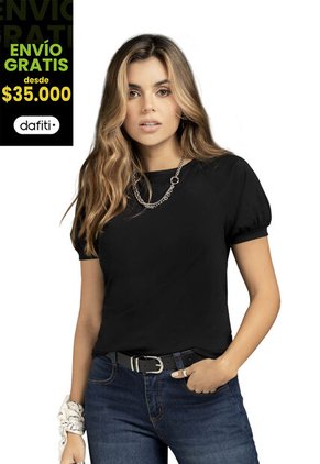 Camiseta Mujer Negro Rutta 78606