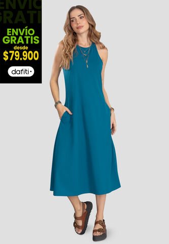 Vestido Corto Mujer Azul Rutta 105255 Rutta