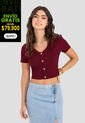 Crop Top Mujer Vinotinto Rutta 104038 de Rutta